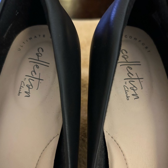 Clarks black leather pumps - Picture 6 of 8